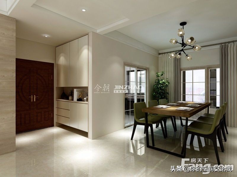 145平米房子装修什么风格,144平米现代简约暖色系风格