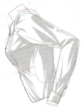 漫画人物衣服褶皱怎么画,如何画动漫人物衣服的折痕