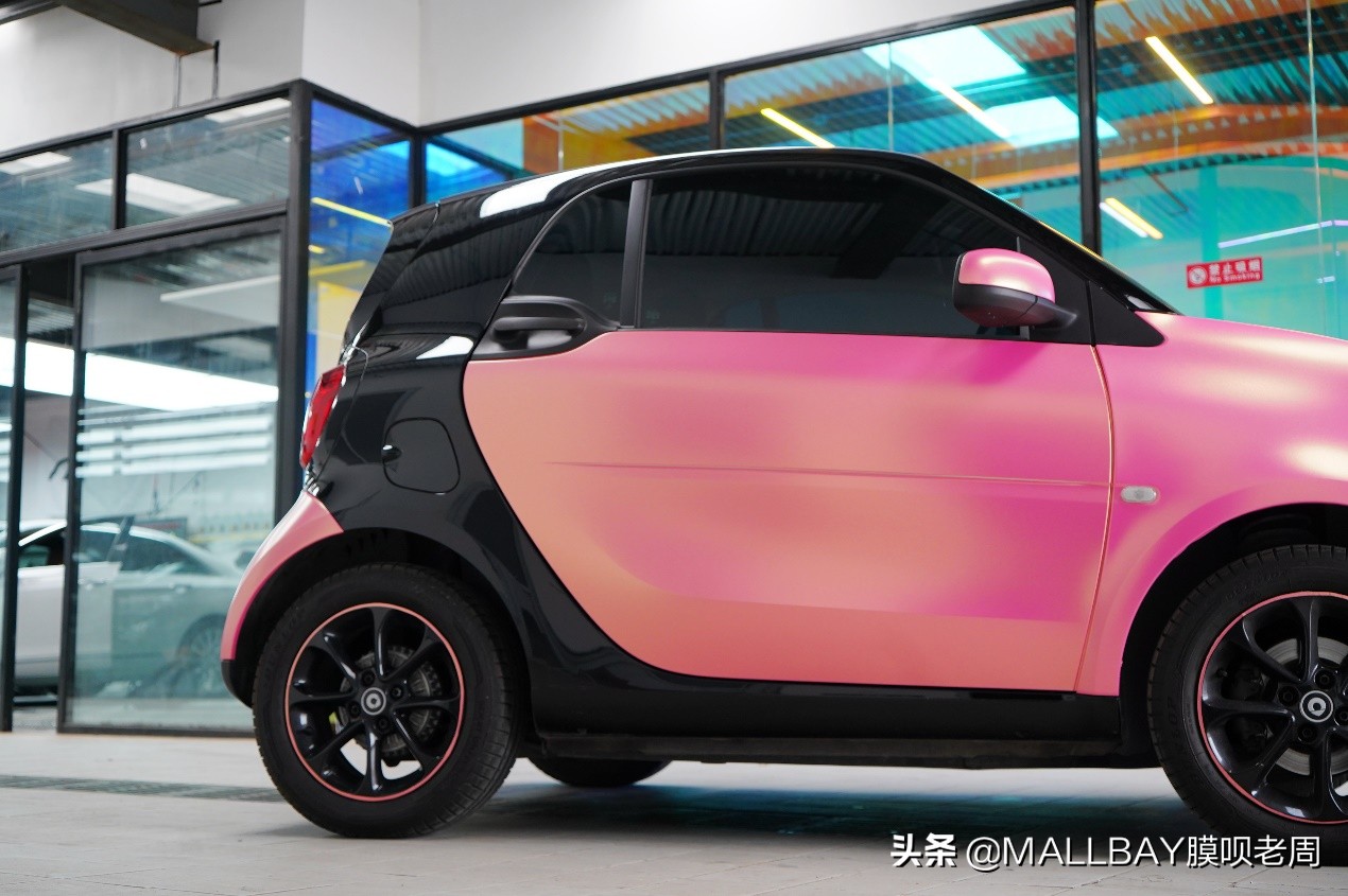 奔驰电镀改色效果图,奔驰smart改装图片