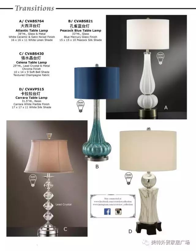 美特精品家具——《CrestviewCollection》灯饰火爆来袭!