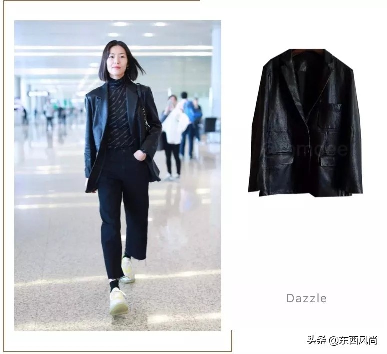 论一件黑西装到底有多能搭,皮西装真的百搭