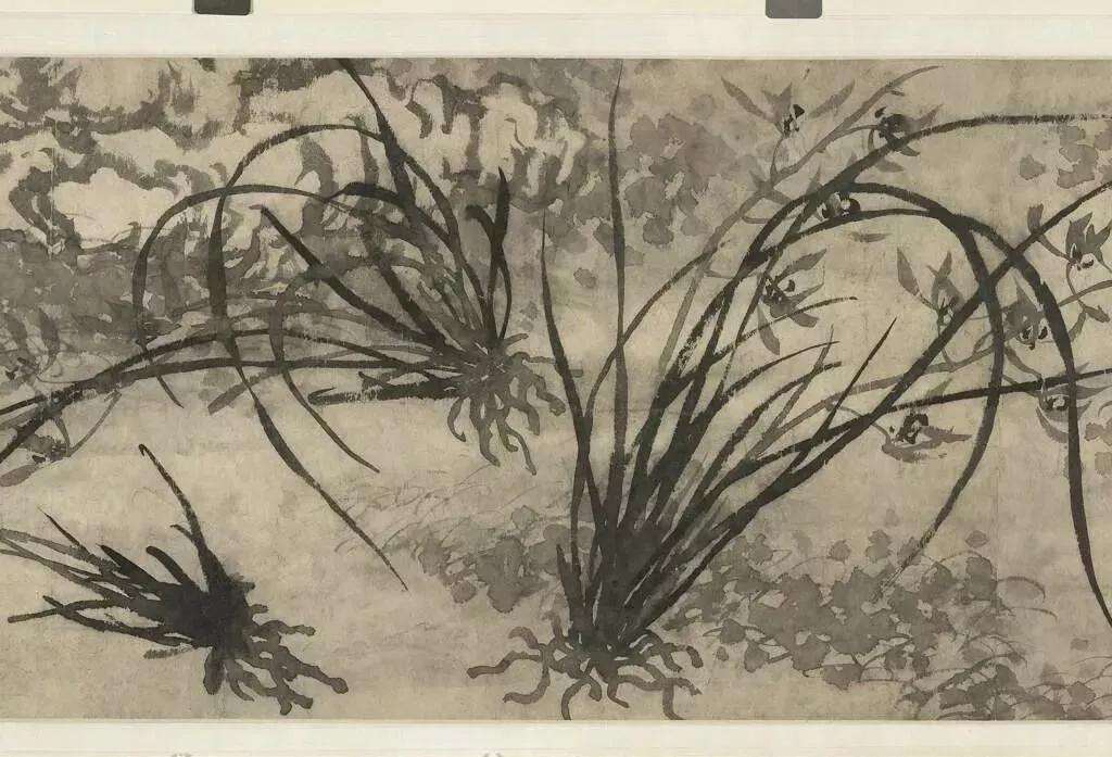 国画兰花加花瓶作品欣赏图片,五幅古代名家笔下的国画兰花欣赏