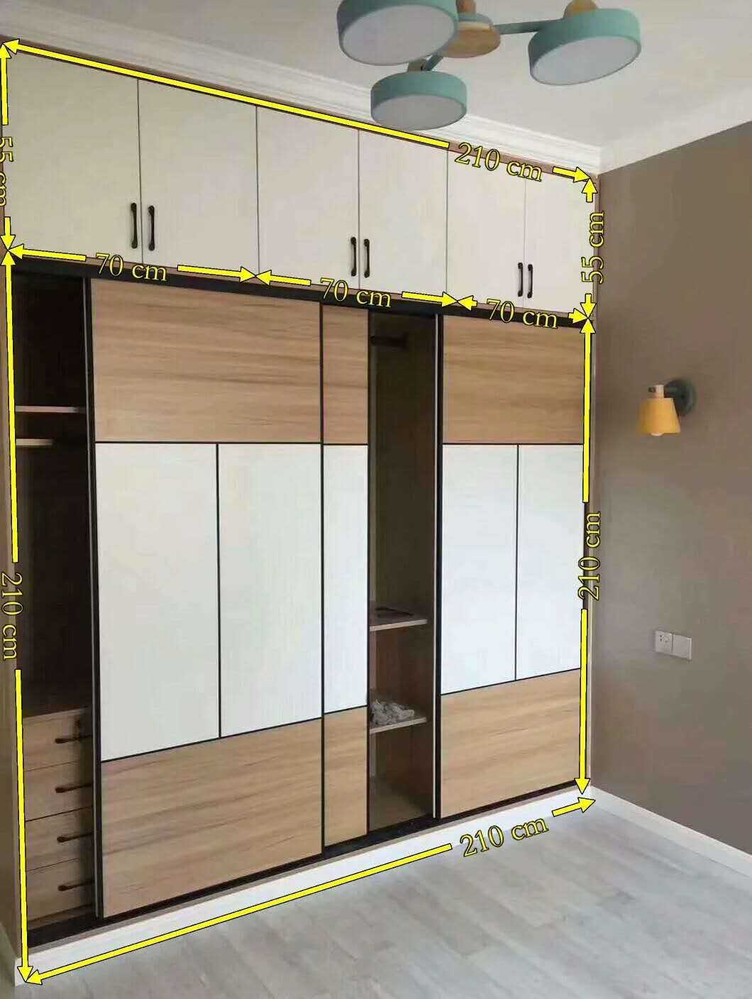 推拉门衣柜卧室家用简易收纳,收纳衣柜40厘米宽推拉门