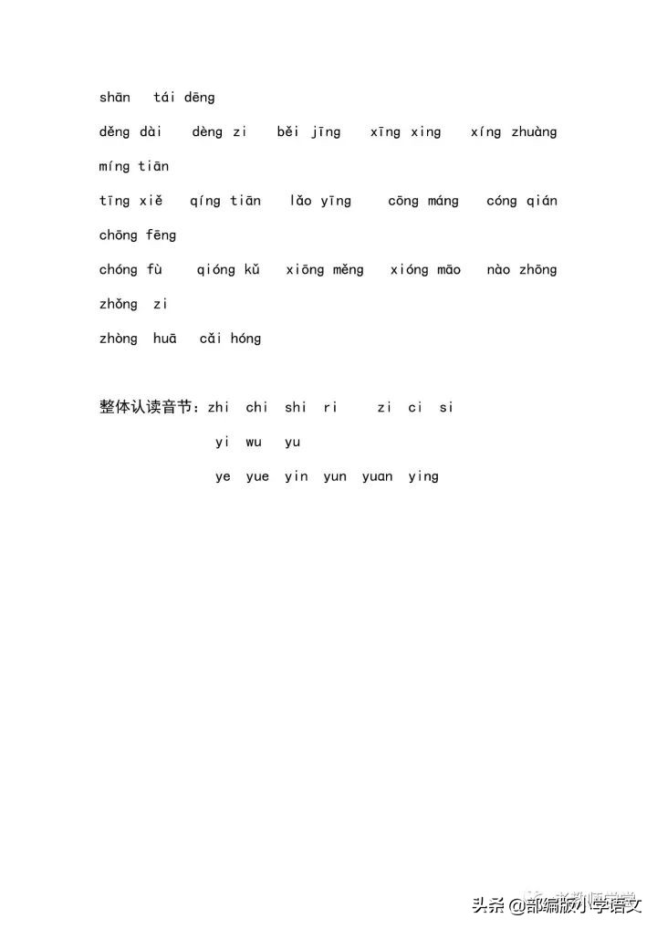 小学一年级语文拼音练习大全,从单个声母韵母到完整句子的练习
