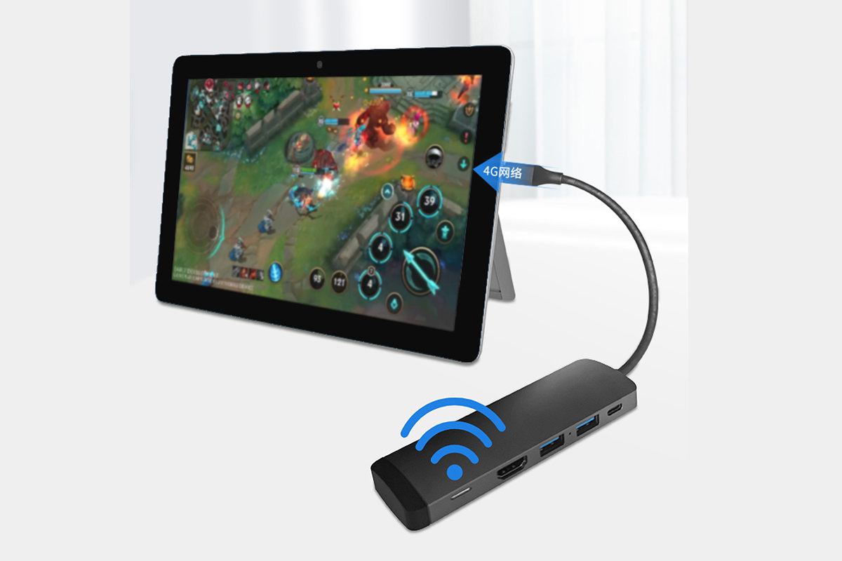 AJIUYU推出4G上网卡扩展坞,自带SIM卡槽支持三大运营商