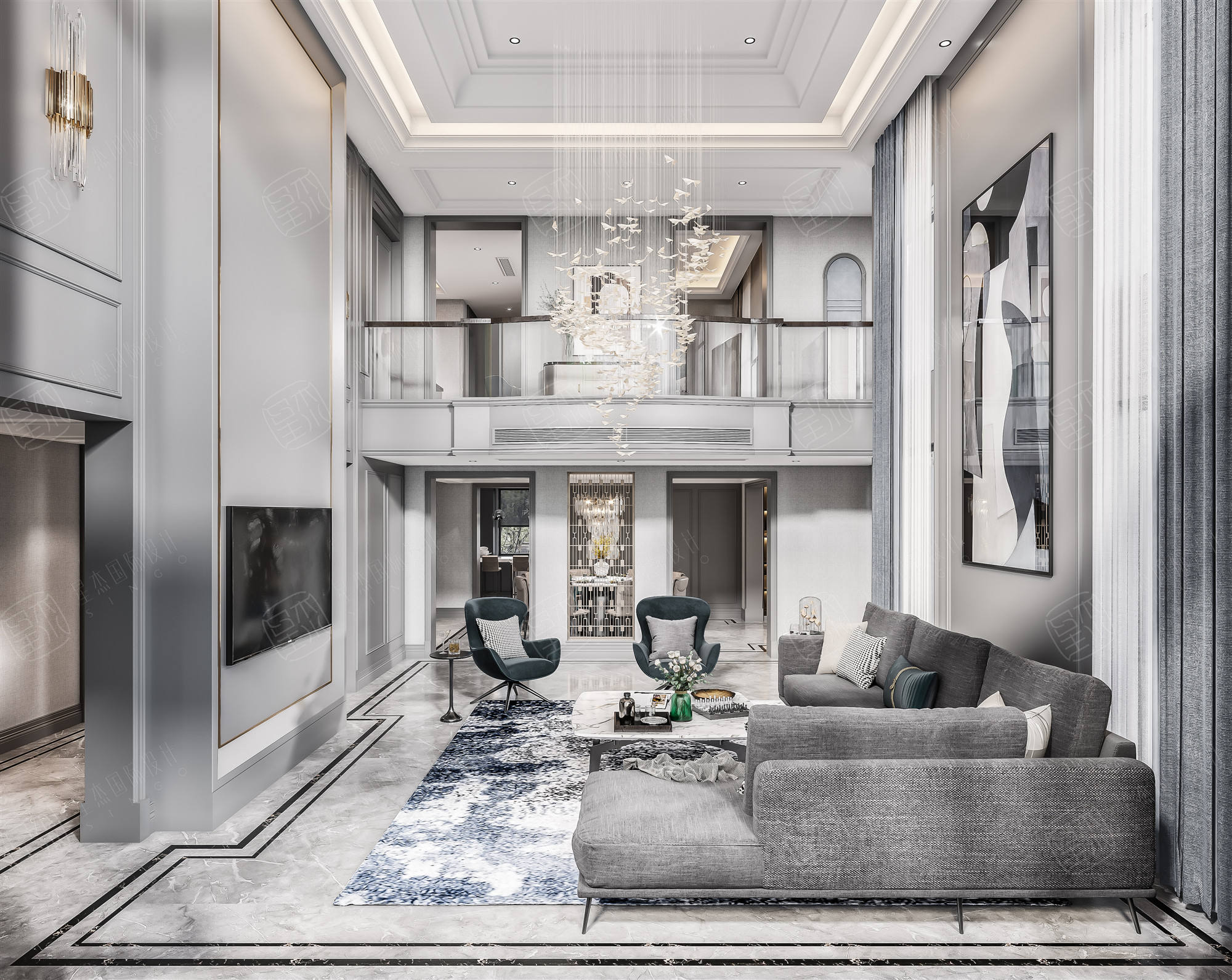 美式风格别墅设计与装修,美式风格别墅装修设计