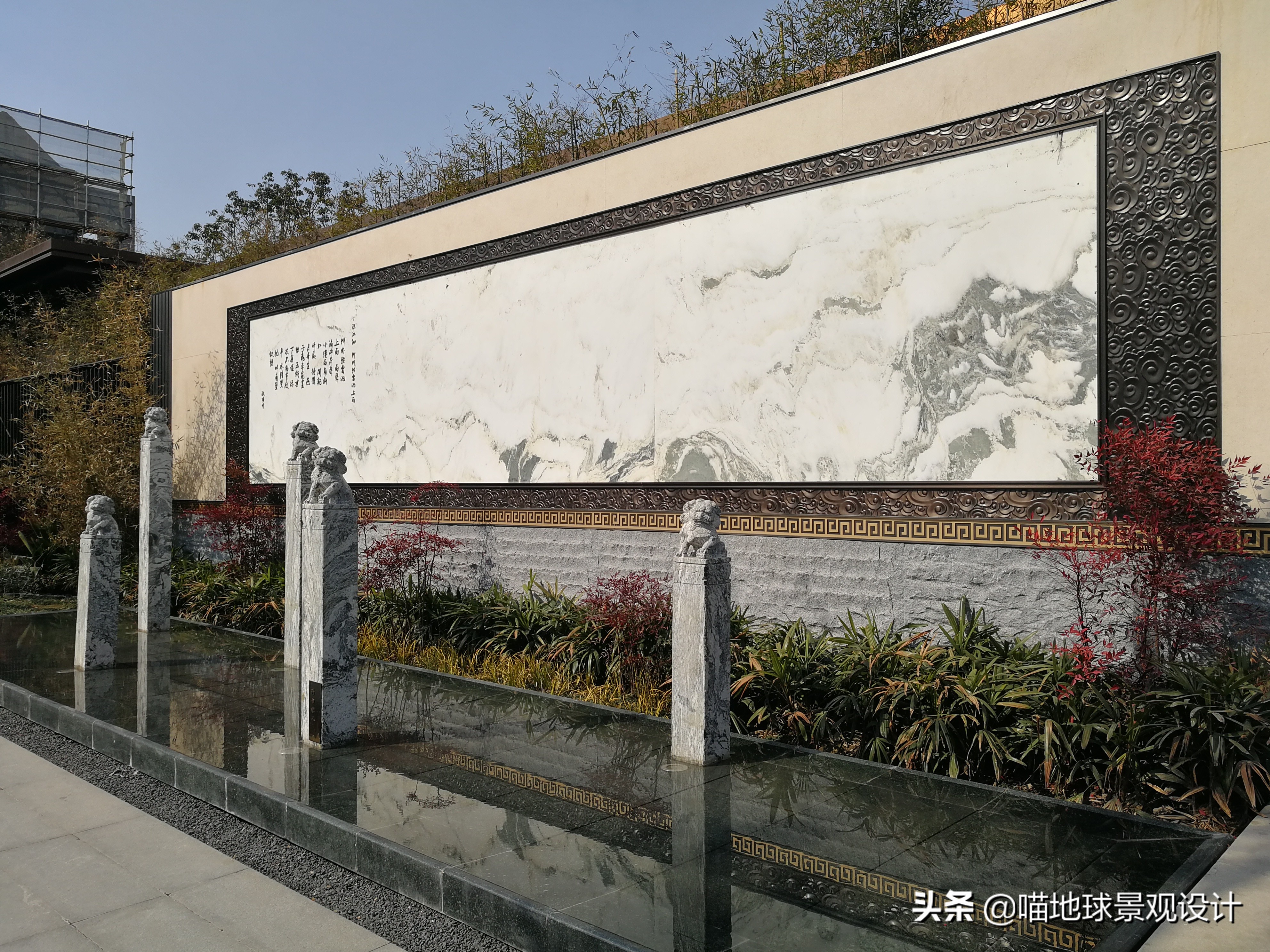 十个绝美别墅庭院墙设计,别墅边户庭院景观设计效果图