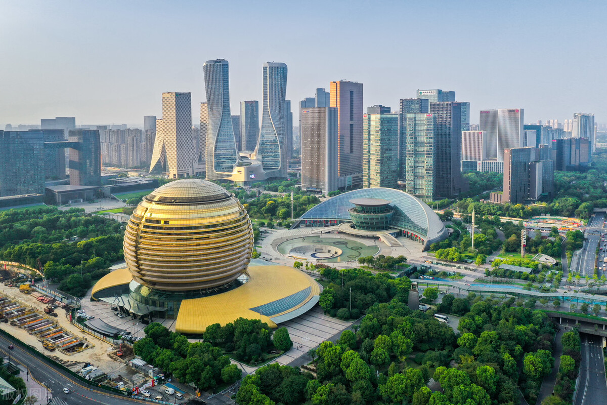 杭州地标性高楼,杭州双子塔高楼图