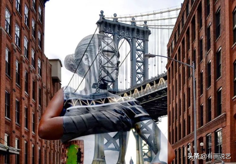 6幅欺骗双眼的人体绘画，仔细看看才发现模特躲在画中