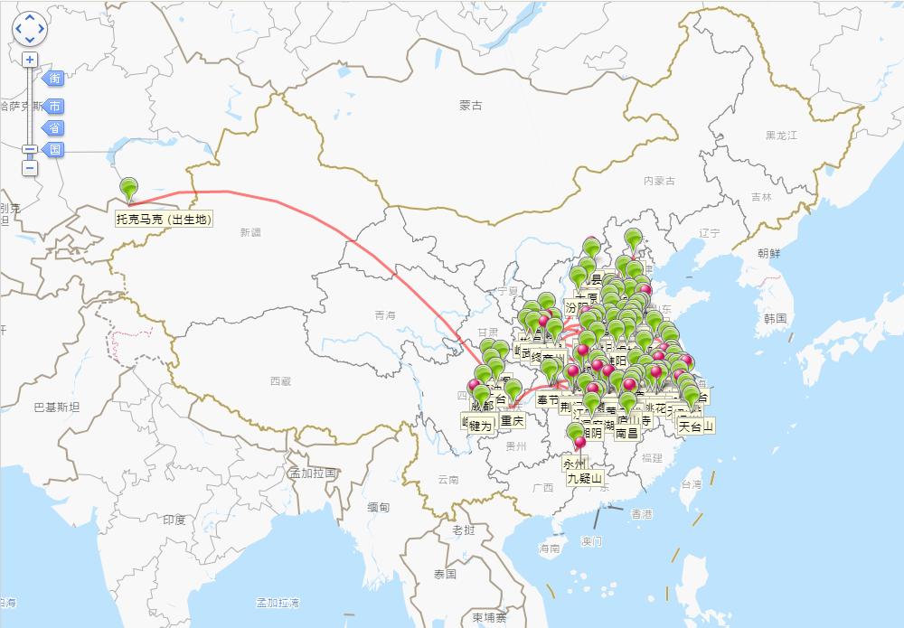 李白都去过哪些旅游景点,李白一生旅游的地方有哪些