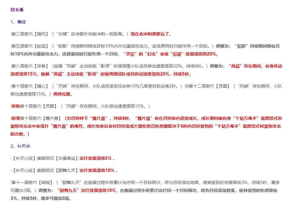剑网三北天药宗切换心法,剑网三2023技改加强了哪些门派
