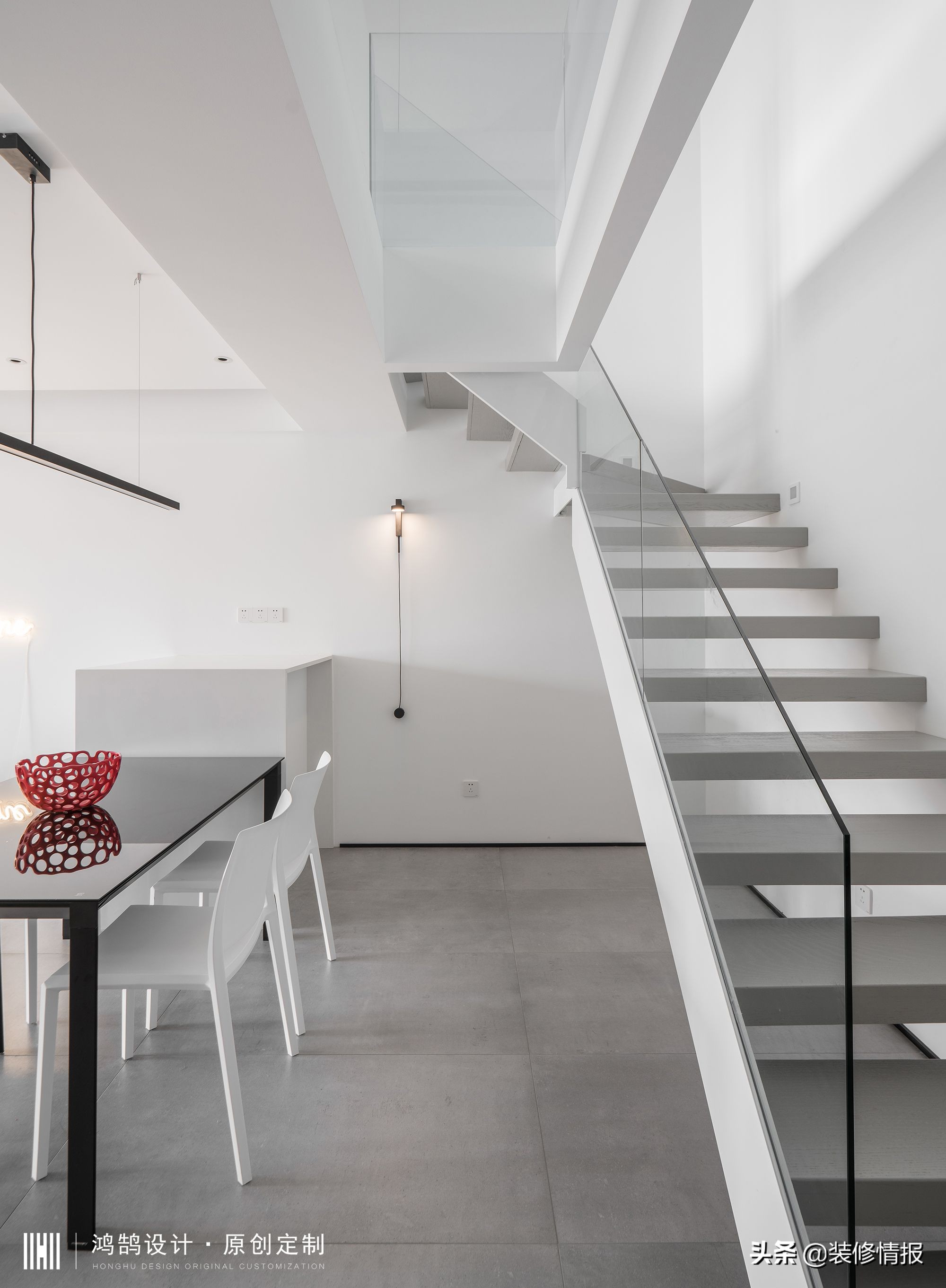 极简三代同堂效果图,极简风一家三口