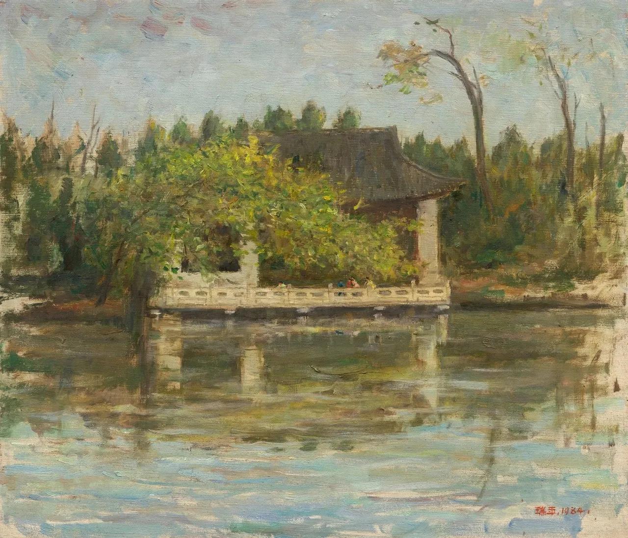 李瑞年油画静物花瓶,中国著名油画风景画前十名
