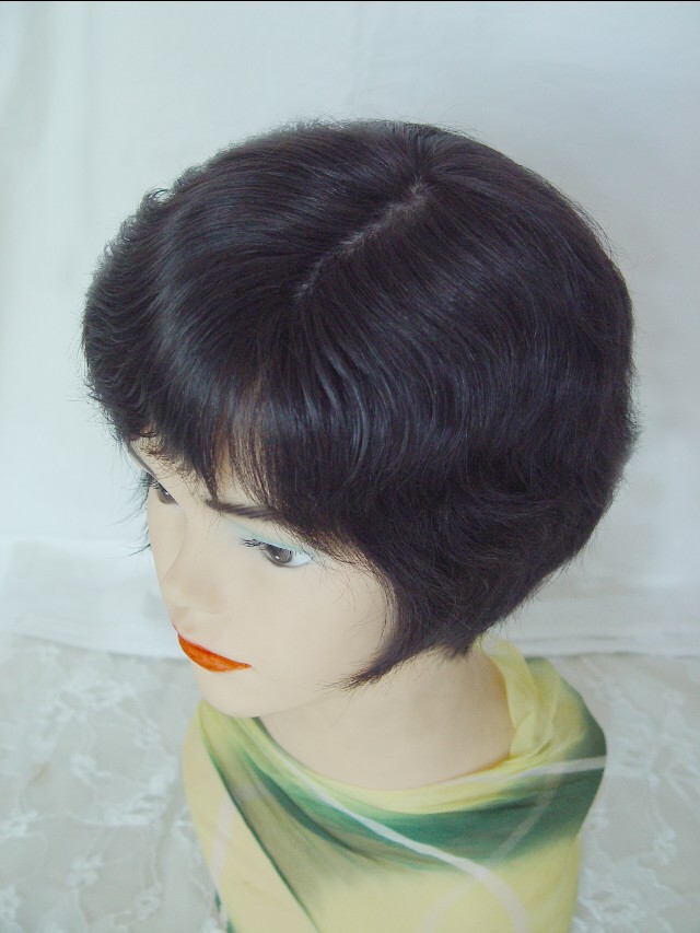 遮盖白发假发真发,遮白发神器假发无刘海