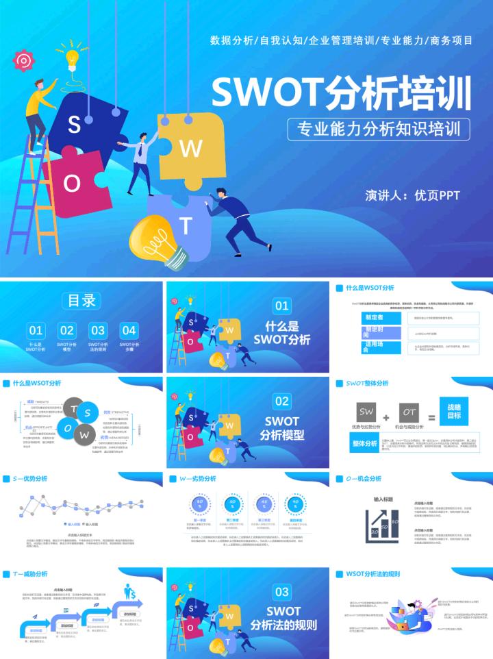swot分析法ppt做法,swot分析ppt模板自我介绍