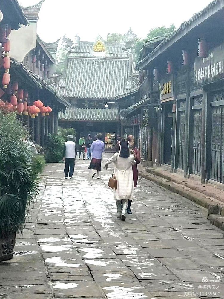 成都古镇黄龙溪,成都天府新区春季黄龙溪古镇