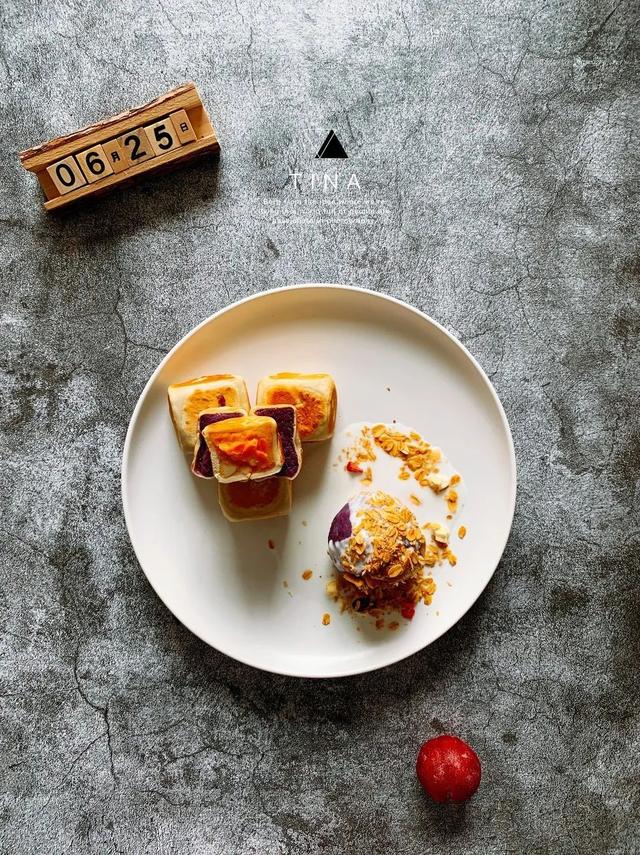 网红香芋仙豆糕做法,吐司版简易紫薯仙豆糕