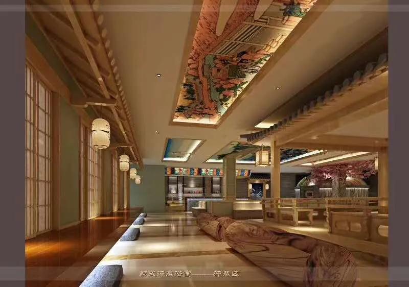 洗浴会所汗蒸房设计装修,嘉定汗蒸馆装修设计案例