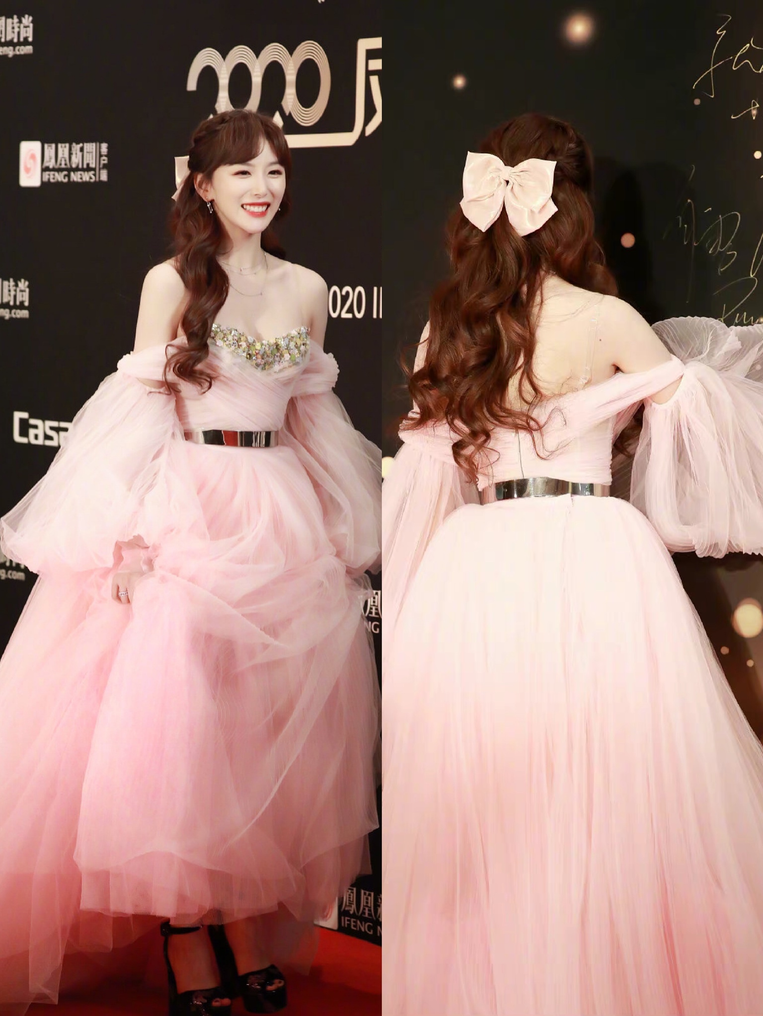 林青霞蝴蝶结丸子头,林青霞蝴蝶结造型