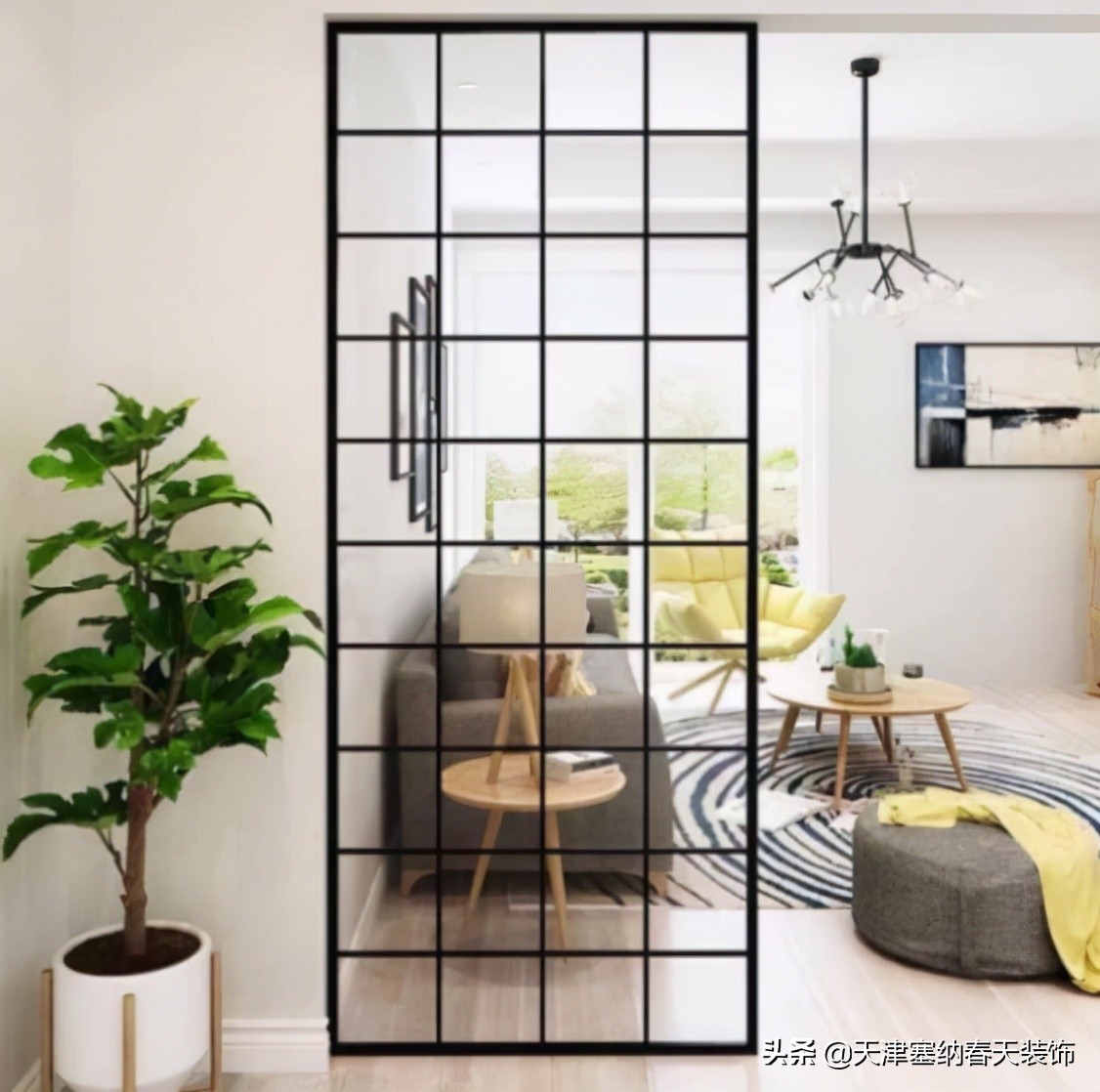 入户门正对餐厅隔断,进门就是客餐厅要不要做隔断