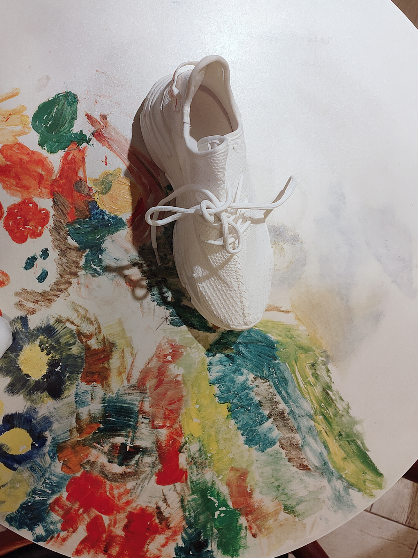 春季新款女鞋网面透气飞织小白鞋,男鞋网红小白鞋飞织透气鞋帆布鞋