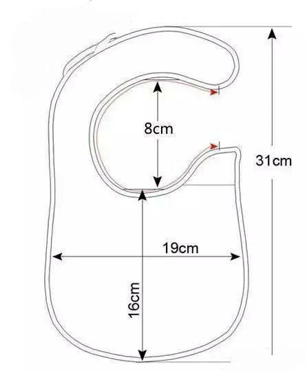 儿童5岁围嘴纯棉布大号,婴儿旧衣服改造围嘴