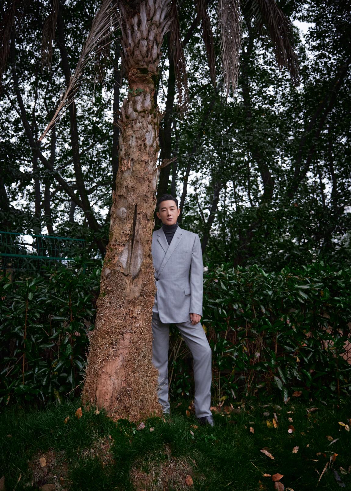 罗晋西装惊艳亮相,罗晋浅蓝色西装