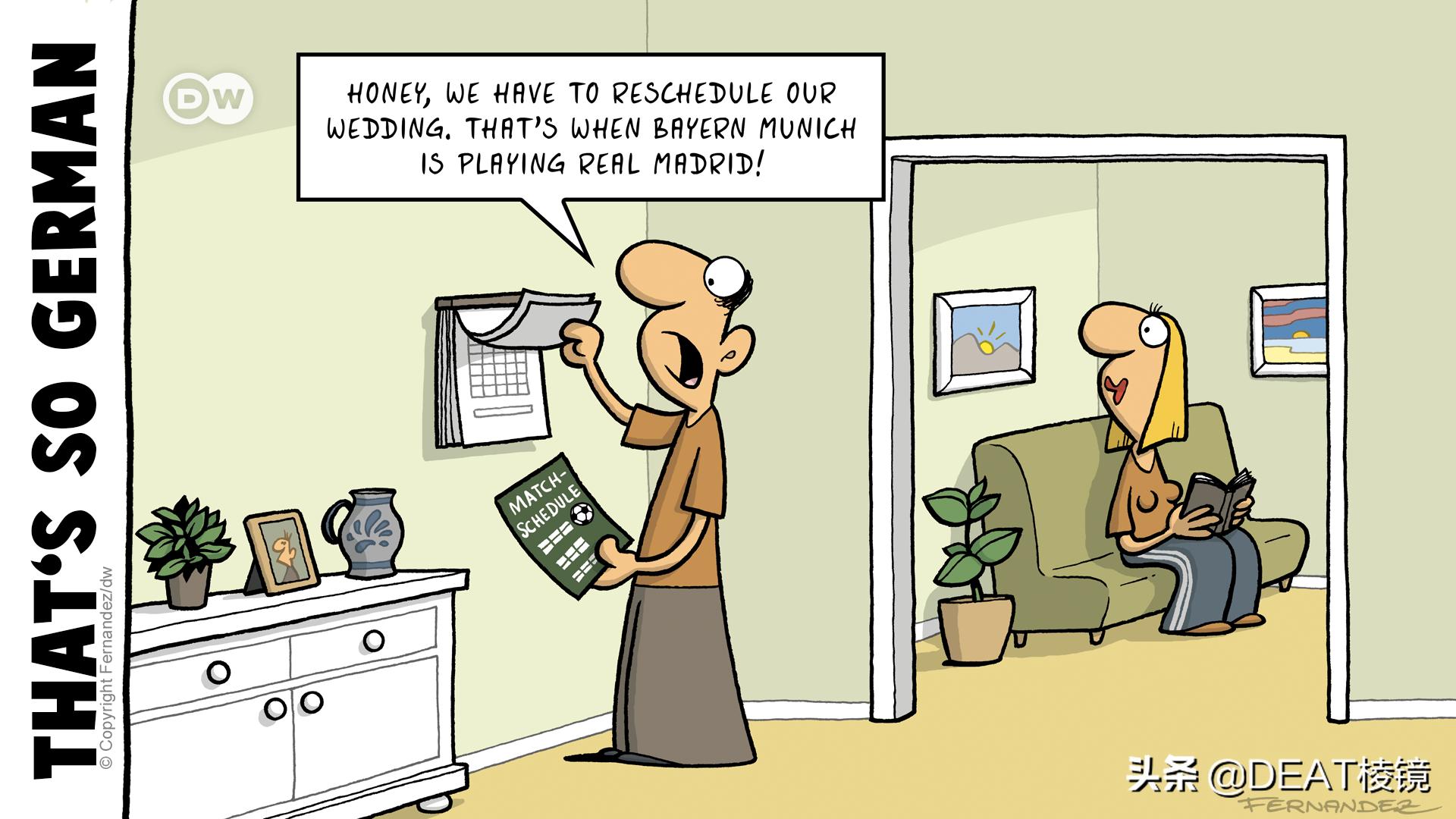 德国人的圣诞树，可能是啤酒瓶做的——漫画家笔下的德国人