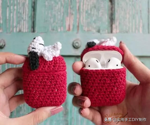 针织手机壳教程全部,萌萌的手机套编织