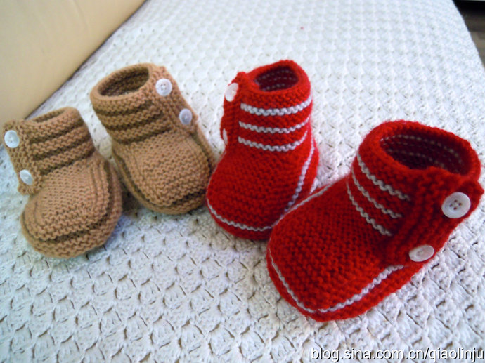 宝宝毛鞋编织视频,宝宝鞋的编织过程