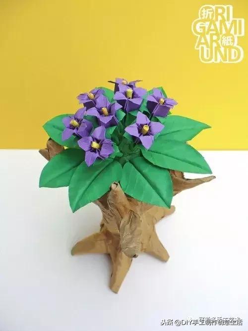 各种折纸花教程,折纸郁金香花的折法
