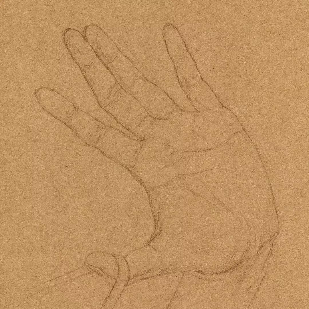 人体彩铅,人体五官彩铅