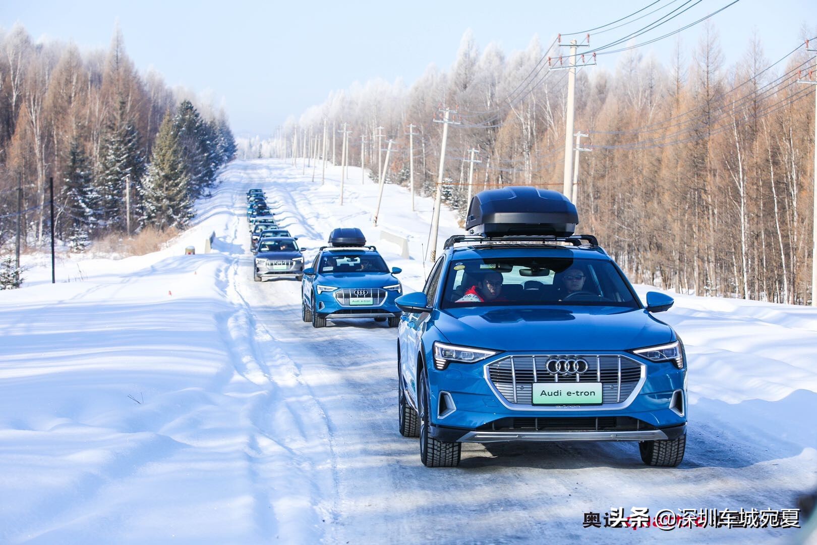 奥迪quattro冰雪试驾,奥迪quattro四驱雪地真实表现
