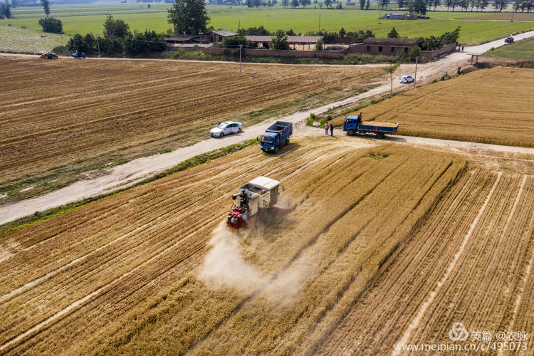 豫西老家放飞机，空中看黄河美景