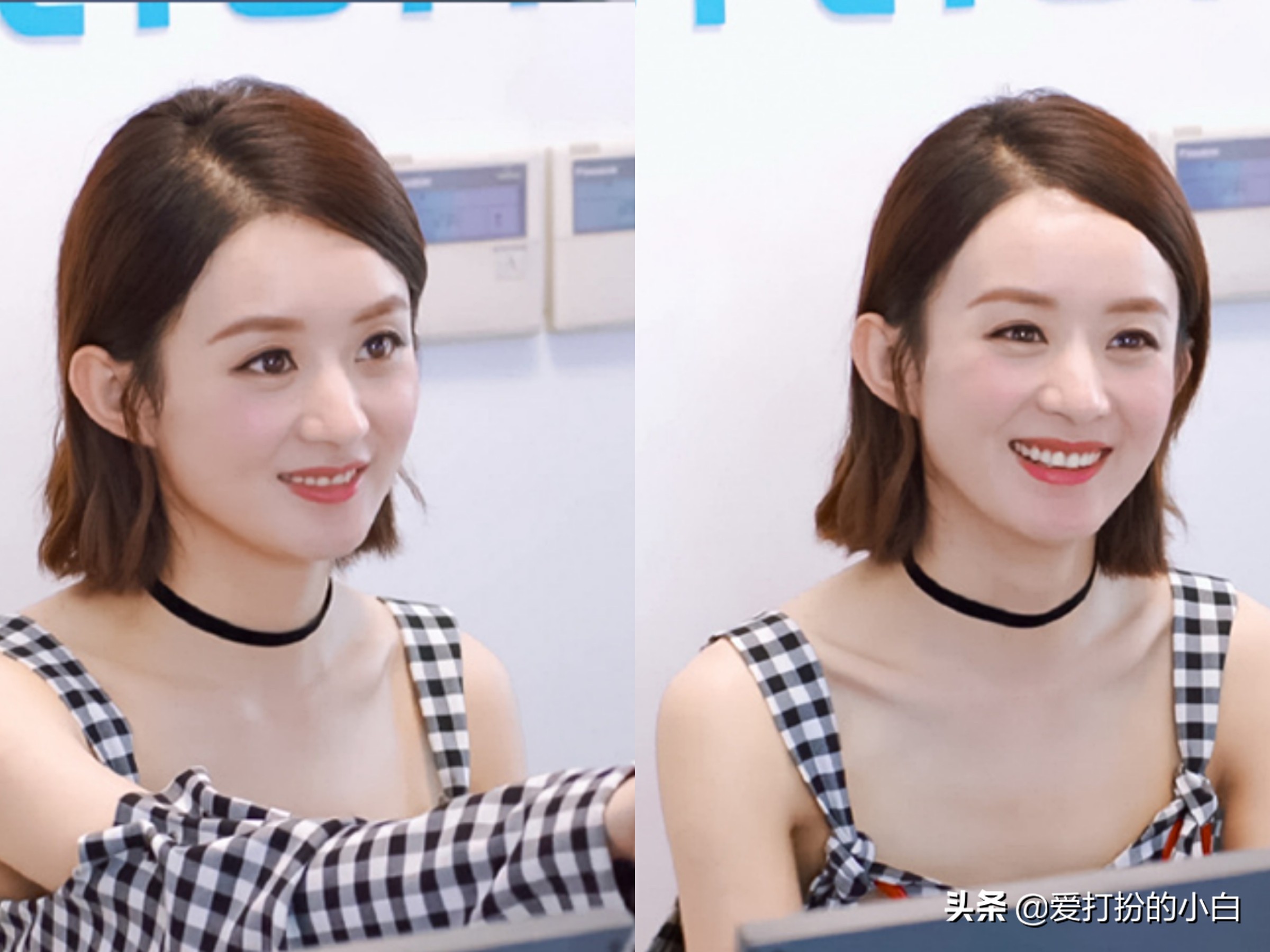 赵丽颖真的很适合这样复古的装扮,赵丽颖复古衬衫穿搭