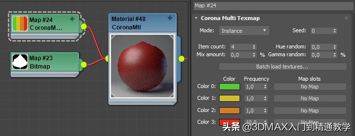 3Dmax国外教程,Corona的MultiMap随机纹理贴图在实际中的应用