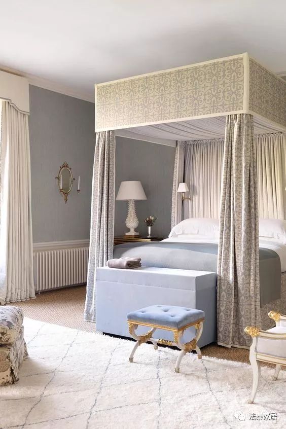 床幔一整套,床帘一体式布置