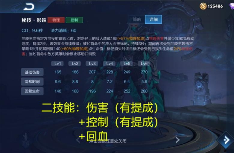 王者荣耀兰陵王最详细玩法教学,王者荣耀兰陵王逆风打法和技巧