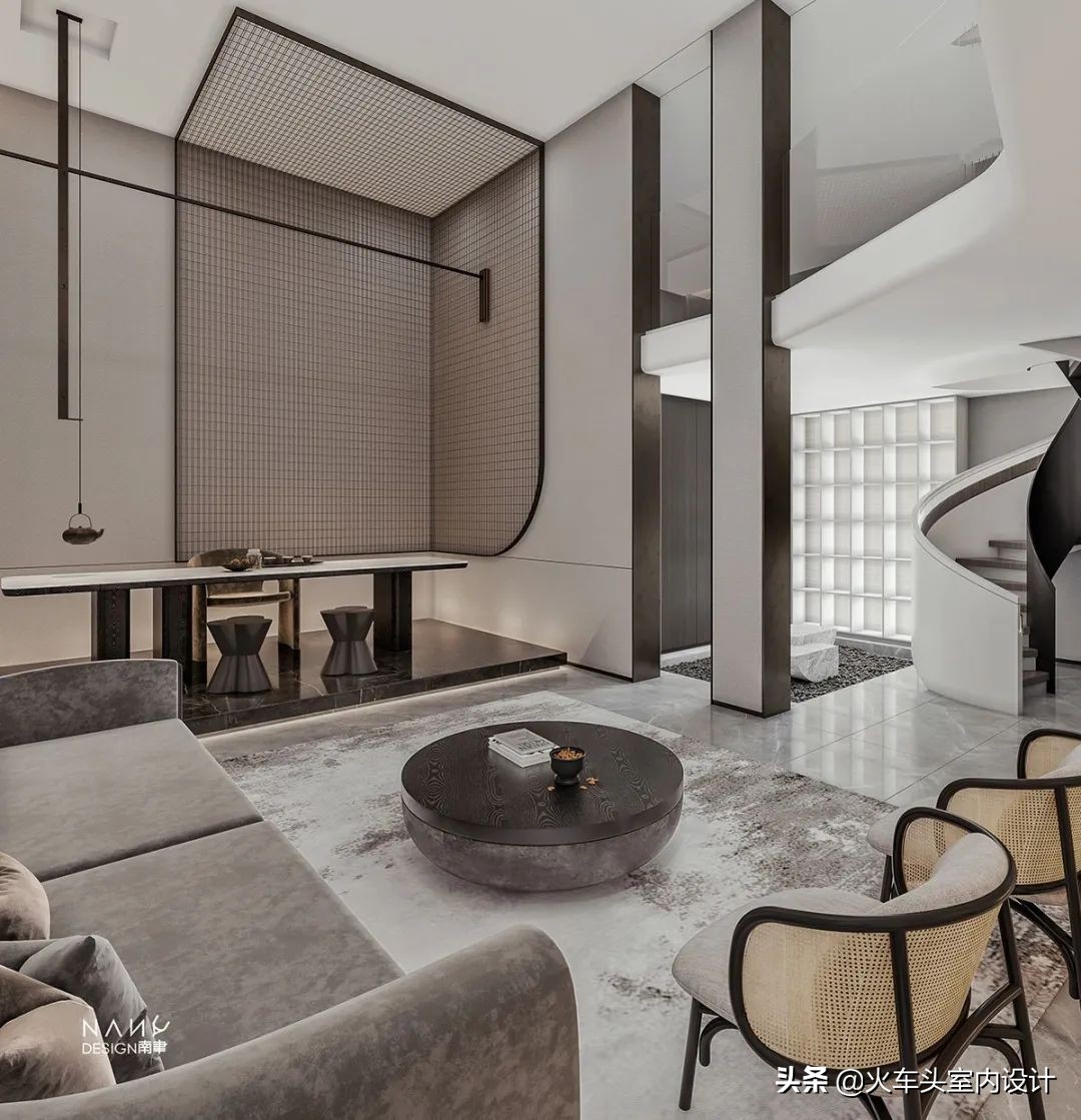 80款挑空客厅设计,大宅就该有这气势