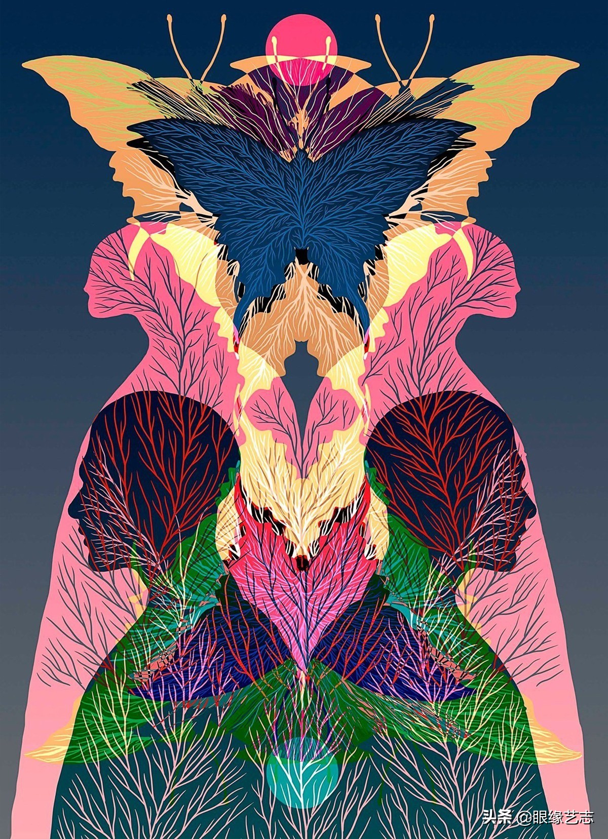 二维宇宙的浓情挣扎：另类的音乐封面插画，穿行暗夜的吟游诗人