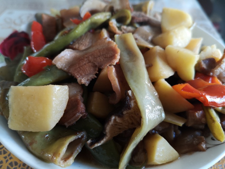 炖面豆的做法,家常炖面豆