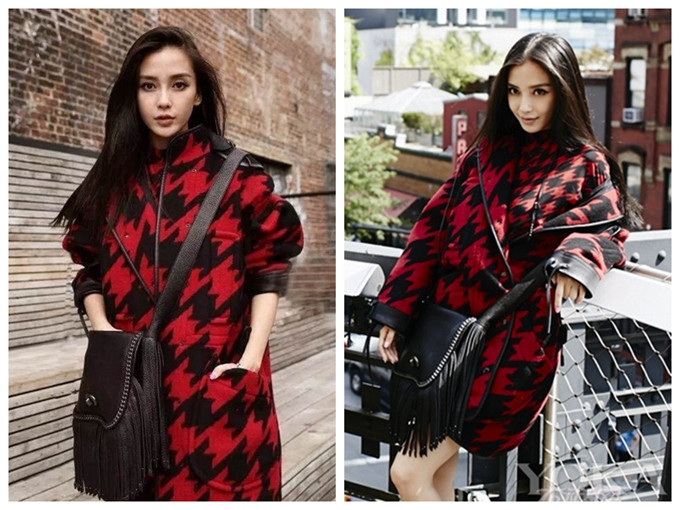 江疏影穿大衣搭配,杨幂春晚穿什么衣服好看