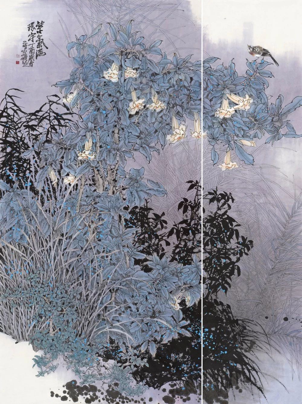 张咏梅山水画,张咏梅水墨作品