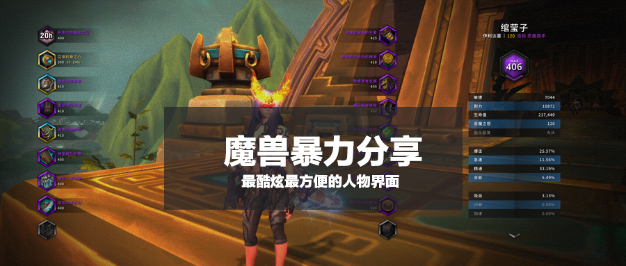 魔兽硬核模式角色属性插件,魔兽世界3.35角色属性面板插件