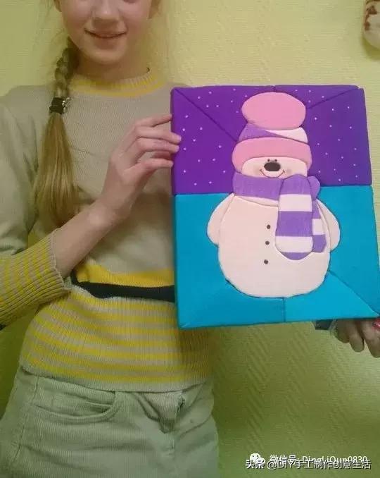 布艺diy拼布图案贴画,布画diy手工制作大全