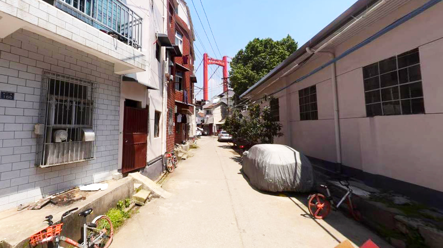 武汉市江岸区附近的城中村,武汉仅存的城中村