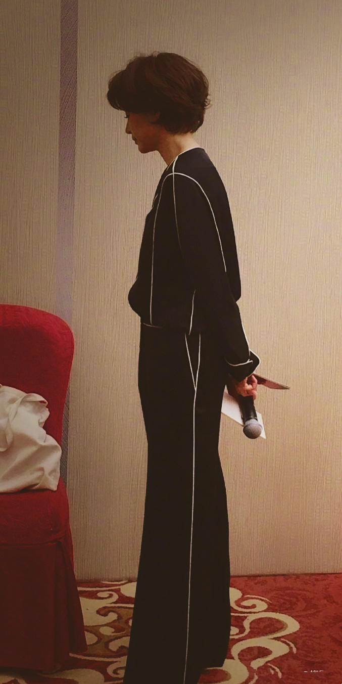 董卿格子衫穿搭,董卿优雅简约知性穿搭图片