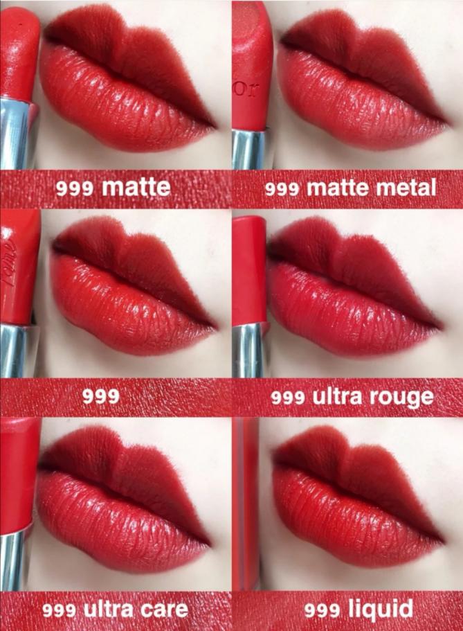 跟哑光999颜色很像的几支口红推荐,mac的chili和迪奥999