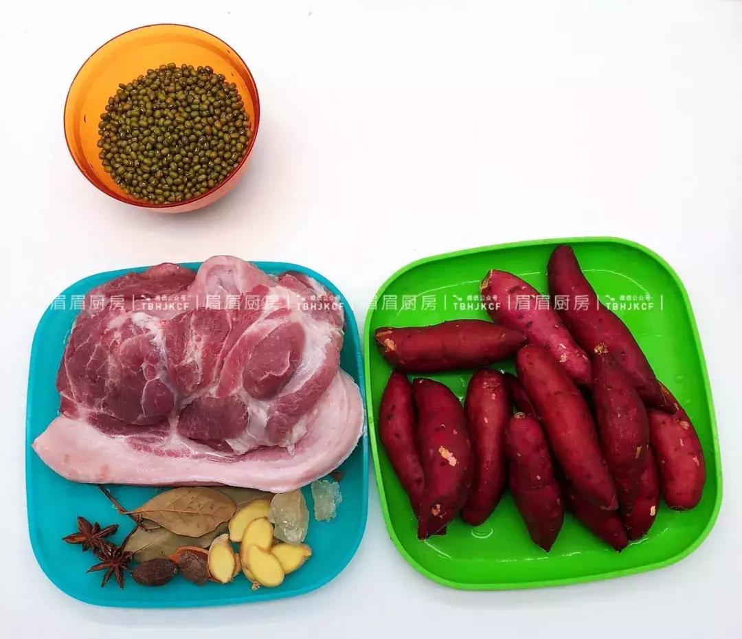 秘制卤肉+绿豆汤+小红薯，鹅妈妈压力锅10分钟搞定一顿营养餐