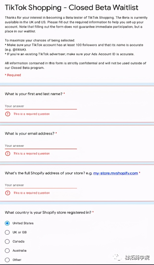 TikTok与Shopify合作的TikTokShopping小黄车功能怎么开通？